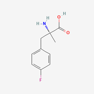 Chemical structure of H-4-fluoro-α-Me-D-Phe-OH