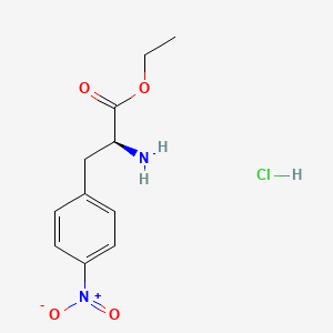 Chemical structure of H-4-Nitro-Phe-OEt · HCl