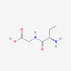 Chemical structure of H-Abu-Gly-OH