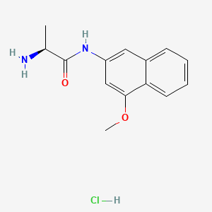Chemical structure of H-Ala-4MβNA · HCl