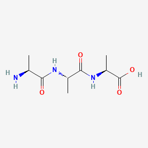 Chemical structure of H-Ala-Ala-Ala-OH