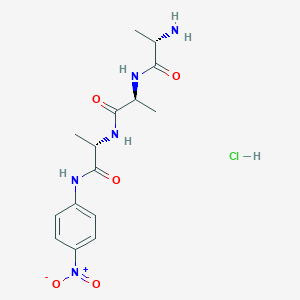 Chemical structure of H-Ala-Ala-Ala-pNA · HCl