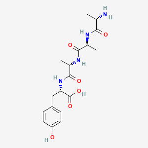 Chemical structure of H-Ala-Ala-Ala-Tyr-OH