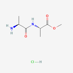 Chemical structure of H-Ala-Ala-OMe · HCl
