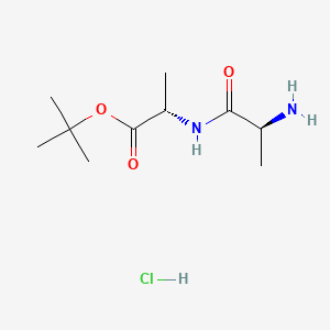 Chemical structure of H-Ala-Ala-OtBu · HCl