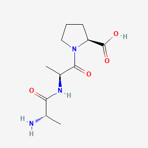 Chemical structure of H-Ala-Ala-Pro-OH