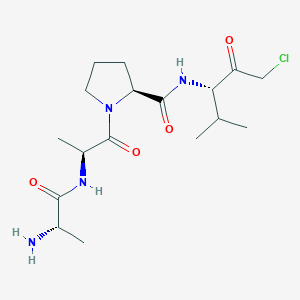 Chemical structure of Ala-Ala-Pro-Val-Chloromethylketone
