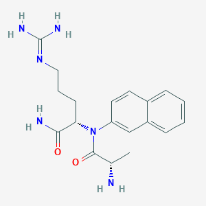 Chemical structure of H-Ala-Arg-βNA · 2 HCl
