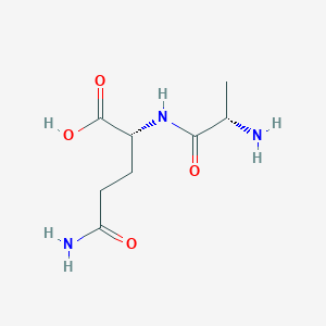 Chemical structure of H-Ala-D-Gln-OH