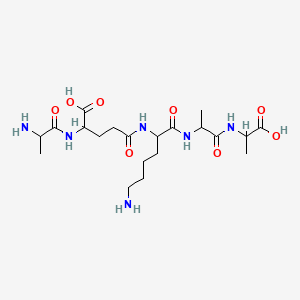 Chemical structure of Peptidoglycan pentapeptide