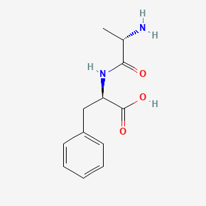 Chemical structure of H-Ala-D-Phe-OH