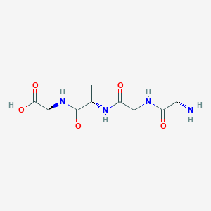Chemical structure of H-Ala-Gly-Ala-Ala-OH