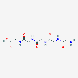 Chemical structure of H-Ala-Gly-Gly-Gly-Gly-OH
