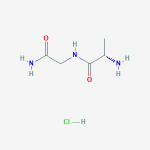 Chemical structure of H-Ala-Gly-NH₂ · HCl