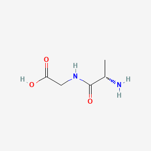 Chemical structure of H-Ala-Gly-OH