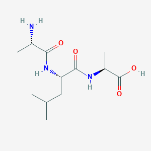 Chemical structure of H-Ala-Leu-Ala-OH
