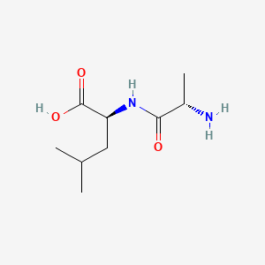 Chemical structure of H-Ala-Leu-OH