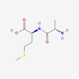 Chemical structure of H-Ala-Met-OH