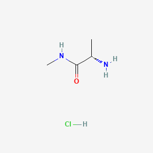Chemical structure of H-Ala-NHMe · HCl