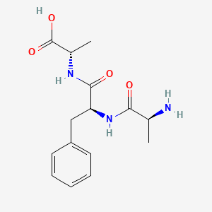 Chemical structure of H-Ala-Phe-Ala-OH