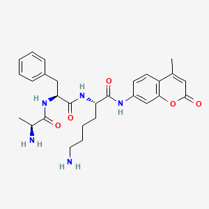 Chemical structure of H-Ala-Phe-Lys-AMC
