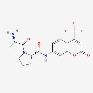 Chemical structure of H-Ala-Pro-AFC