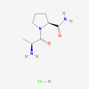 Chemical structure of H-Ala-Pro-NH₂ · HCl