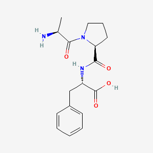 Chemical structure of H-Ala-Pro-Phe-OH