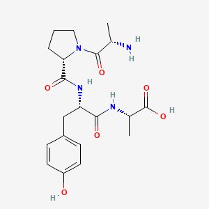 Chemical structure of H-Ala-Pro-Tyr-Ala-OH