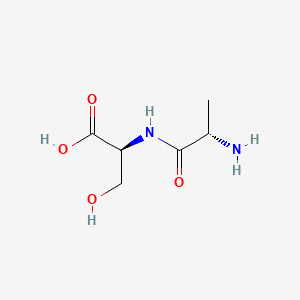 Chemical structure of H-Ala-Ser-OH