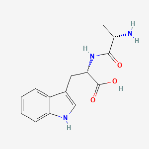 Chemical structure of H-Ala-Trp-OH