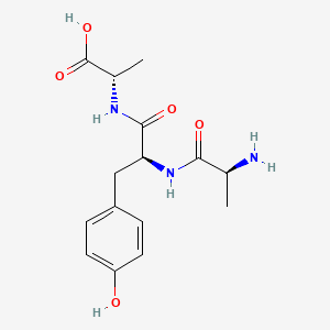 Chemical structure of H-Ala-Tyr-Ala-OH