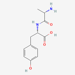 Chemical structure of H-Ala-Tyr-OH