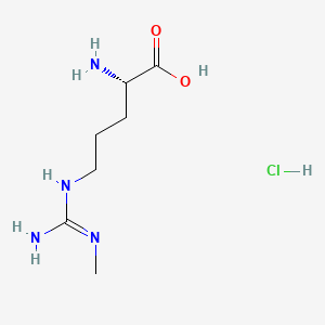 Chemical structure of H-Arg(Me)-OH · HCl