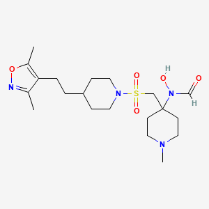 Chemical structure of H-Arg(Mtr)-OtBu (free base)