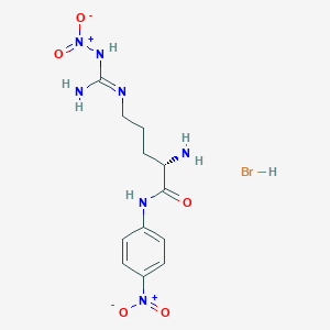 Chemical structure of H-Arg(NO₂)-pNA · HBr