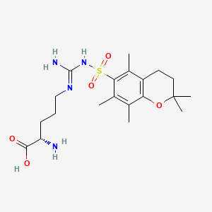 Chemical structure of H-Arg(Pmc)-OH