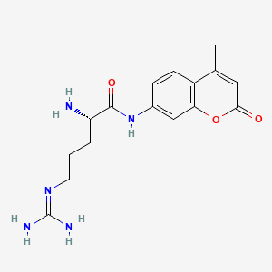 Chemical structure of H-Arg-AMC