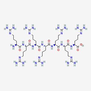 Chemical structure of H-Arg-Arg-Arg-Arg-Arg-Arg-Arg-OH