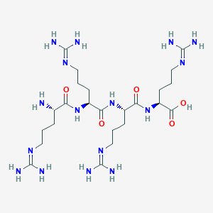 Chemical structure of H-Arg-Arg-Arg-Arg-OH