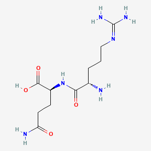 Chemical structure of H-Arg-Gln-OH