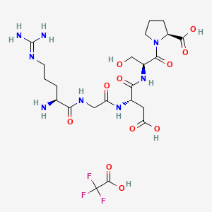 Chemical structure of H-Arg-Gly-Asp-Ser-Pro-OH