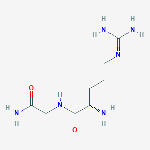 Chemical structure of H-Arg-Gly-NH₂ · sulfate