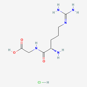 Chemical structure of H-Arg-Gly-OH · HCl