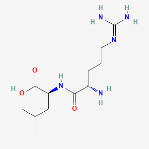 Chemical structure of H-Arg-Leu-OH