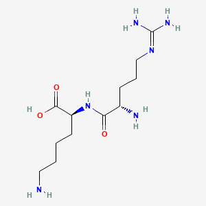 Chemical structure of H-Arg-Lys-OH
