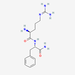 Chemical structure of H-Arg-Phe-NH₂