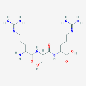 Chemical structure of H-Arg-Ser-Arg-OH