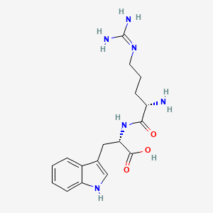 Chemical structure of H-Arg-Trp-OH