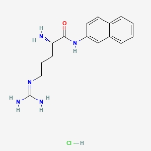 Chemical structure of H-Arg-βNA · HCl